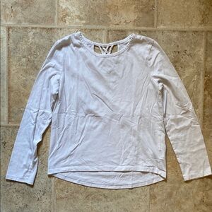 Old Navy White Long Sleeve Tee Classic Style